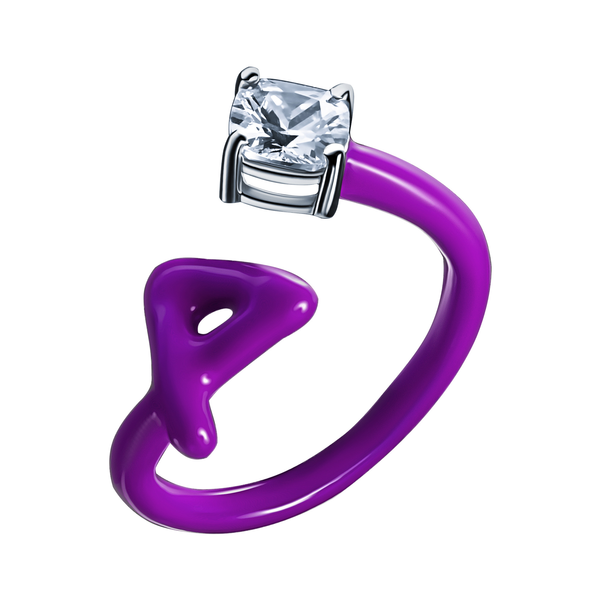 Кольцо (Ag 925) SR36429-1_KO_ENAM_001_WG