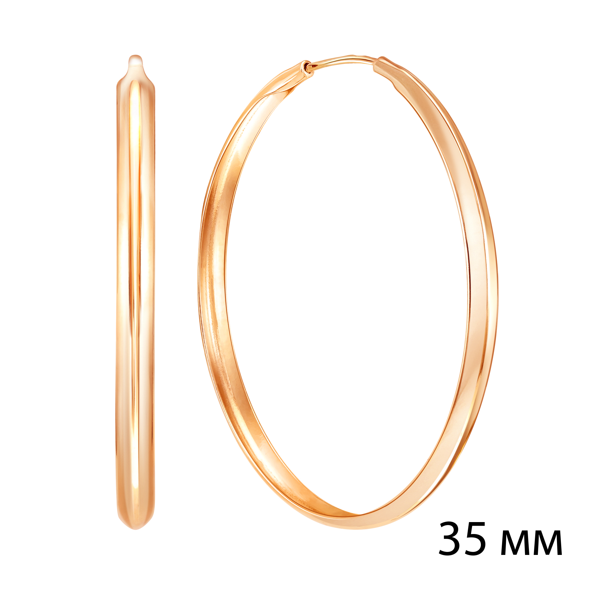 Серьги конго (Au 585) 02-8481