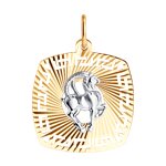 Подвеска знак зодиак козерог (Au 585) 031643