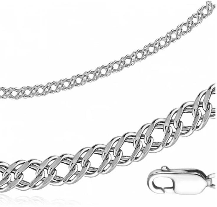 Браслет ромб двойной (Ag 925) 75331100Б.5