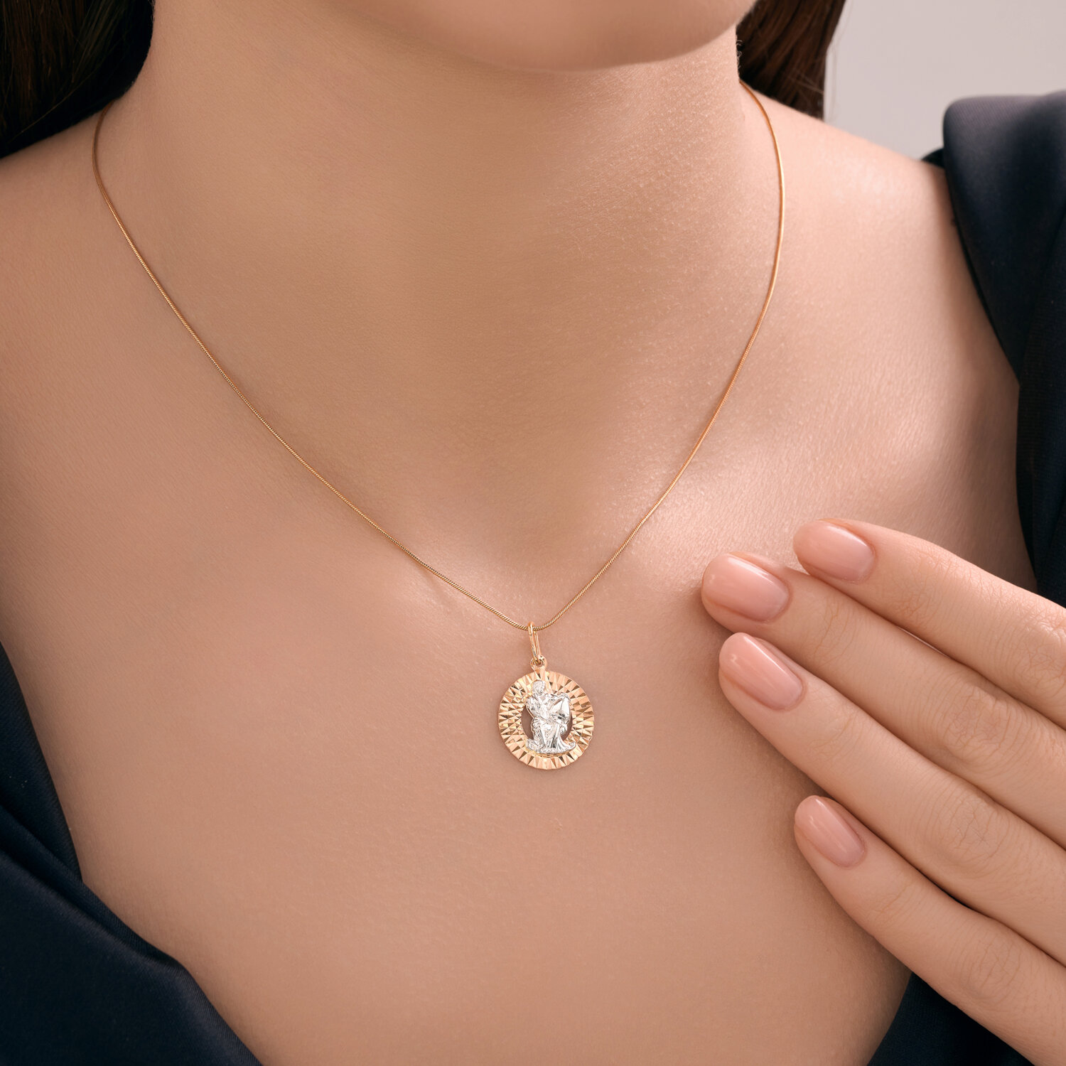 Подвеска знак зодиак водолей (Au 585) 031387