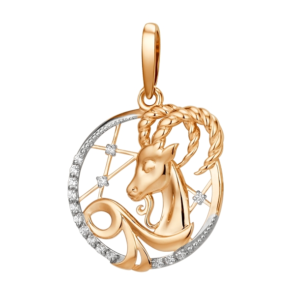 Подвеска знак зодиак козерог (Au 375) 101118-5102