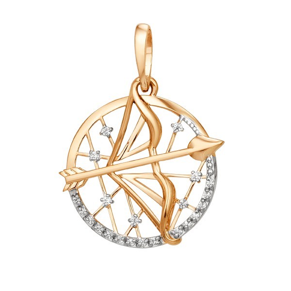 Подвеска знак зодиак стрелец (Au 375) 101138-5102