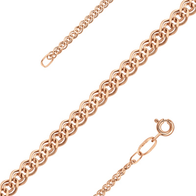 Цепь нонна (Au 585) НЦ 12-200ПГ-0.80