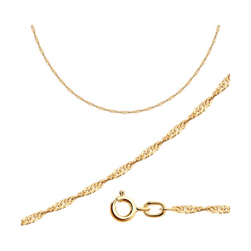 Цепь сингапур (Au 375) 31-180-09025-1