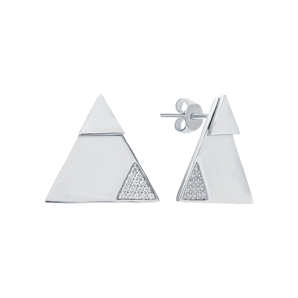 Серьги (Ag 925) CZ-E01857-X-W-X-X-W