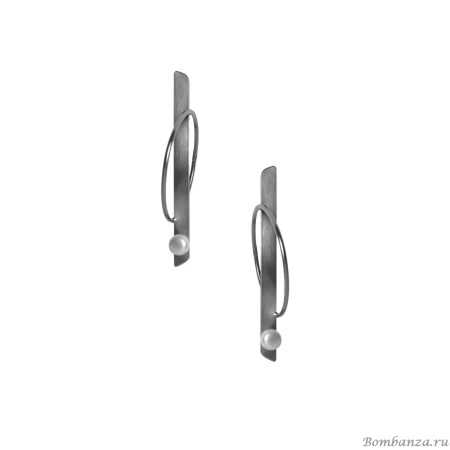 Серьги (Без пробы) KV25.1-403284B серебро