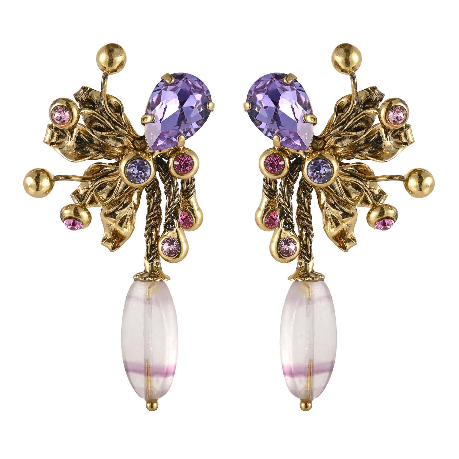 Серьги (Без пробы) 002.02.00735 сирен-роз