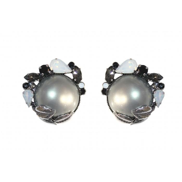 Серьги клипсы (Без пробы) 020.02.00262