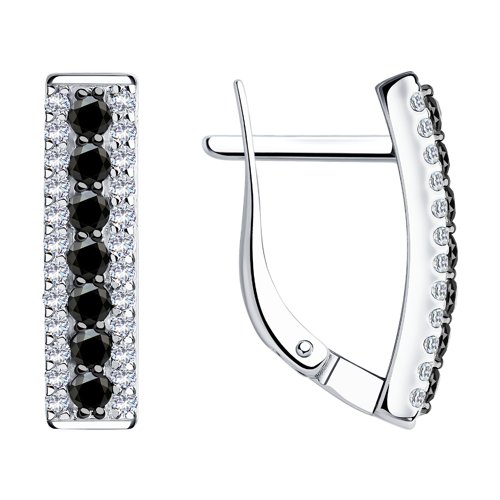 94021381 Серьги серебро (Ag 925)