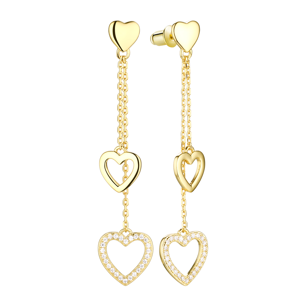 Серьги (Ag 925) CZ-E03313-X-L-X-X-W