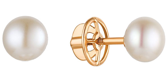 Серьги пусеты (Au 585) 9180824