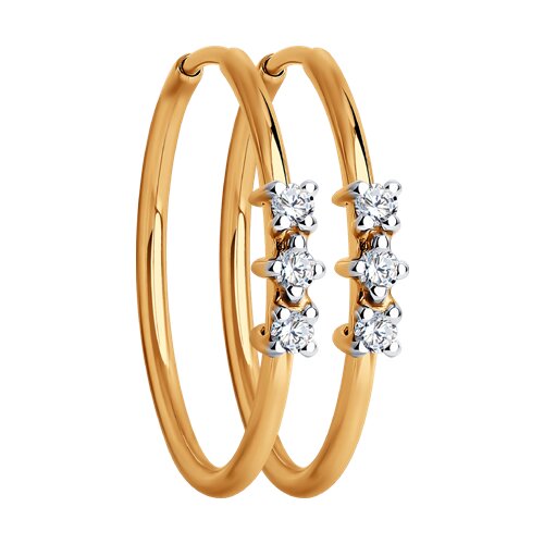 Серьги конго (Au 375) 029941-4