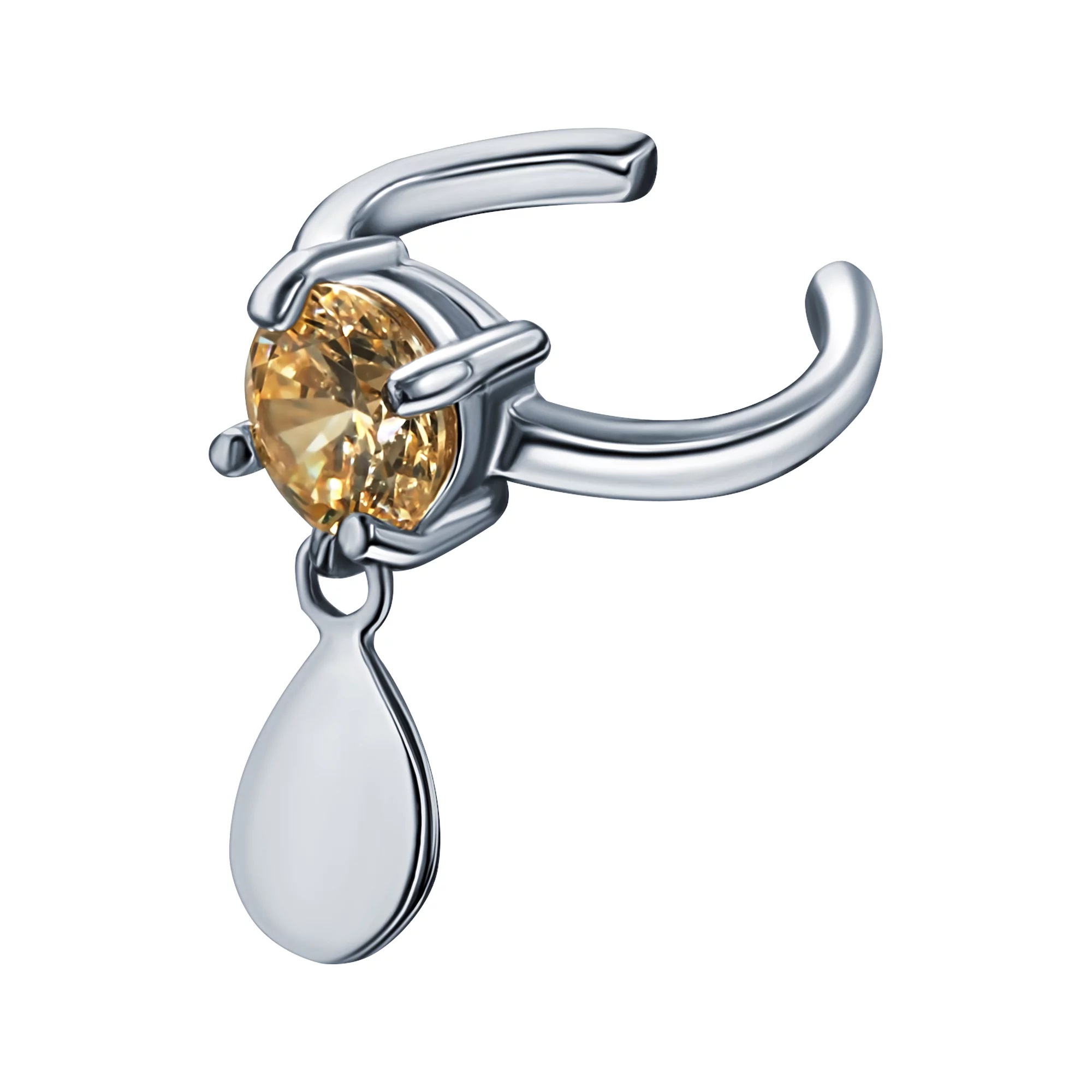 Колье из золота, корунд синт., Розовое золото