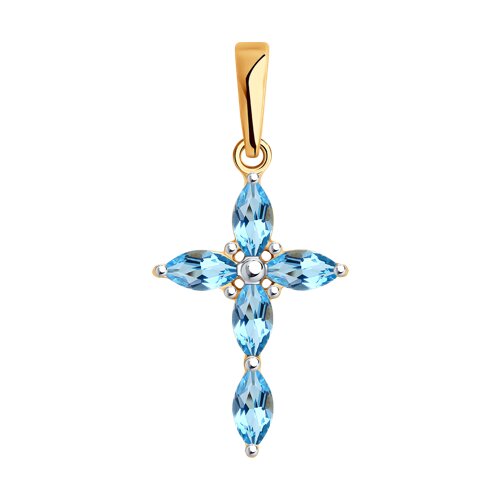 Крест декоративный (Au 585) 51-330-02326-1