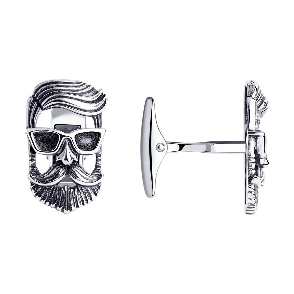 Запонки серебряные (Ag 925) 95160011