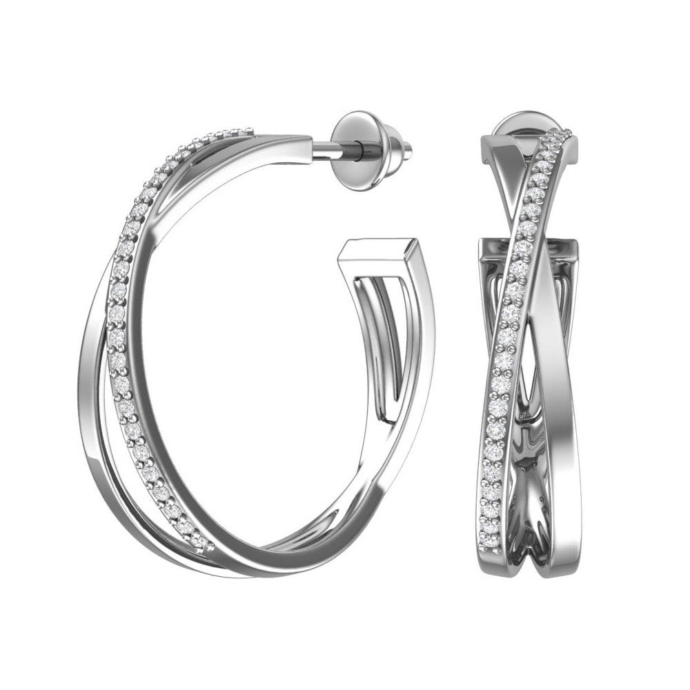 Серьги-конго (Ag 925) 6001466-00775