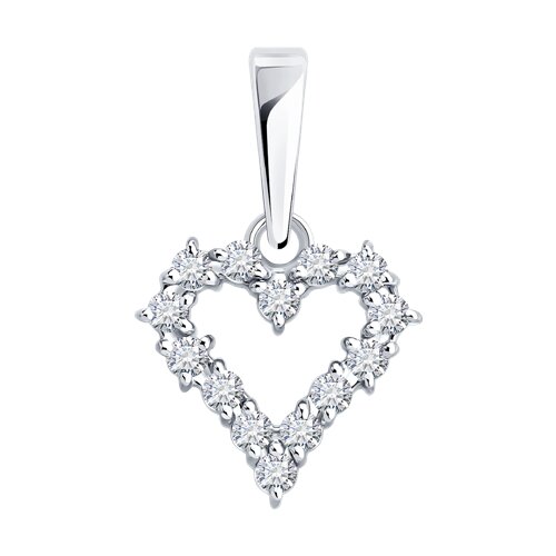 Подвеска Сердце (Au 585) 1030996-3-5