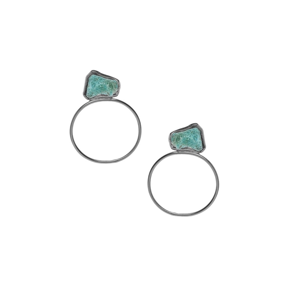 Серьги (Без пробы) KV24.1-308802B топаз