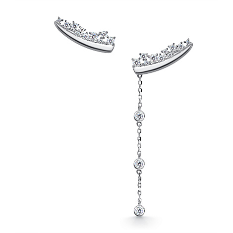 Серьги каффы (Ag 925) 02-5957-00СВ-00