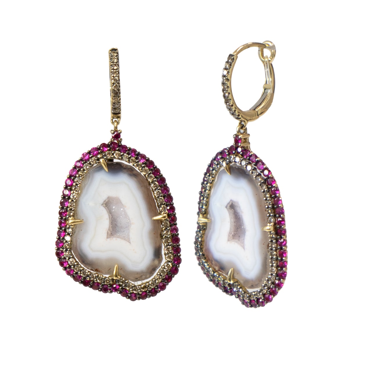 Серьги (Au 585) GE30150-BR-PS-YG