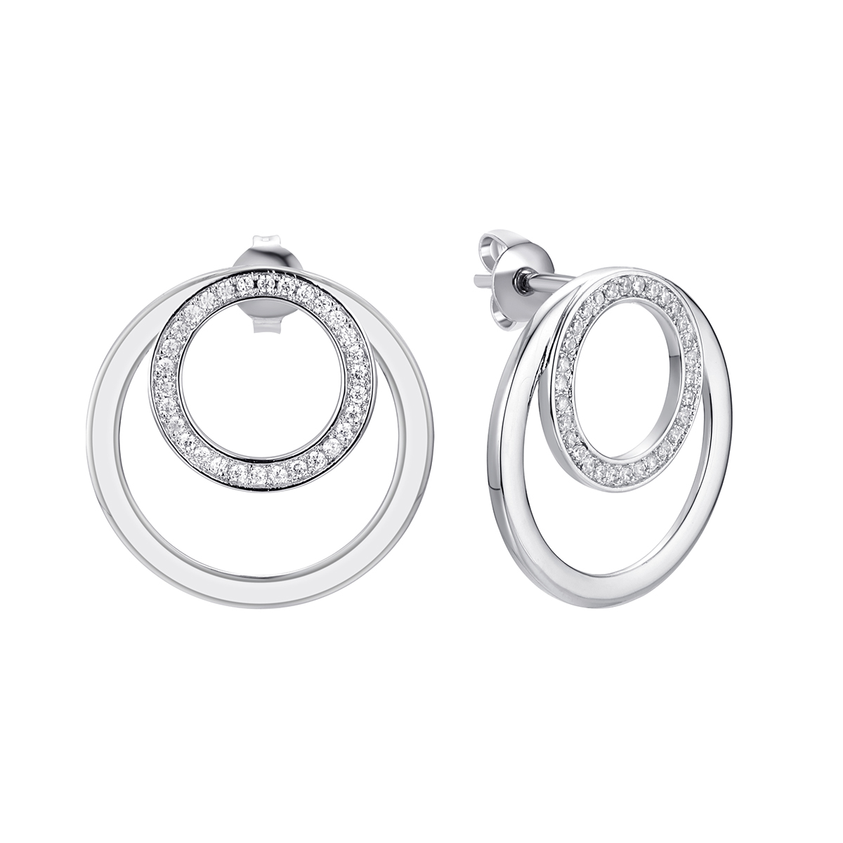 Серьги (Ag 925) SL-E03097-X-W-X-X-W