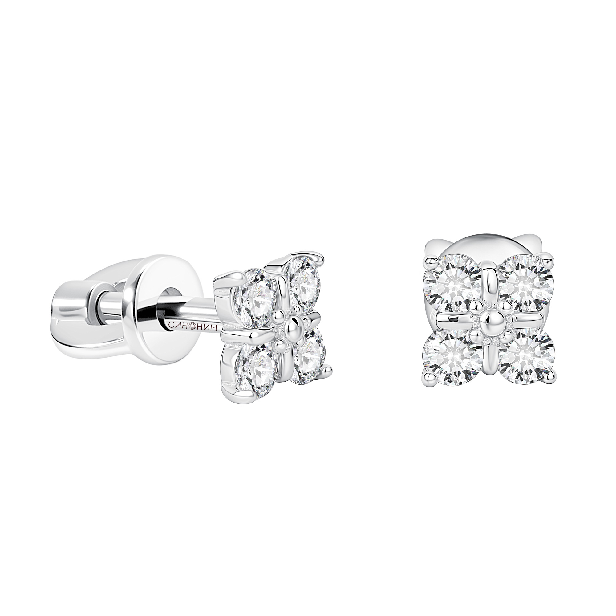 Серьги пусеты (Ag 925) 192-041090