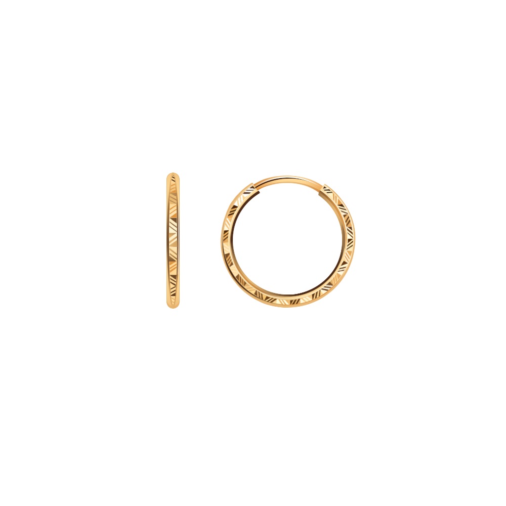 Серьги конго (Au 585) 20772-10а-2