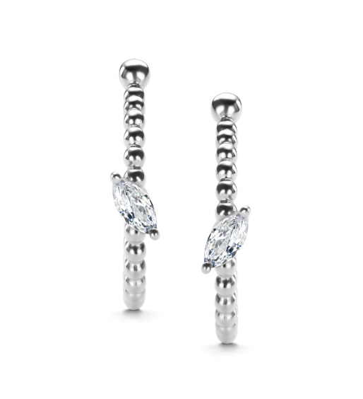 Серьги конго (Ag 925) 02-4888-00КЦ-00