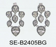 Серьги (Ag 925) SE-B2405BG