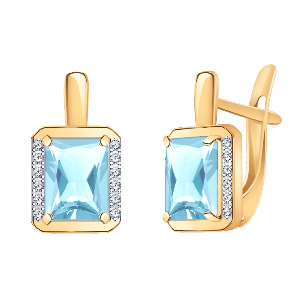Серьги (Au 585) 90004с-Тп
