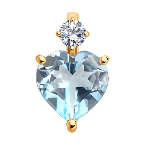 Подвеска сердце (Au 585) 732930